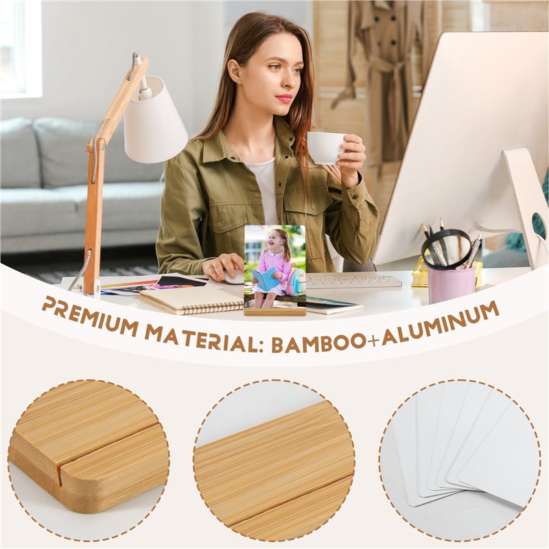 Bamboo Photo Frame - Unverzichtbares 6er-Set Sublimations-Fotorahmen Rohlinge 5 x