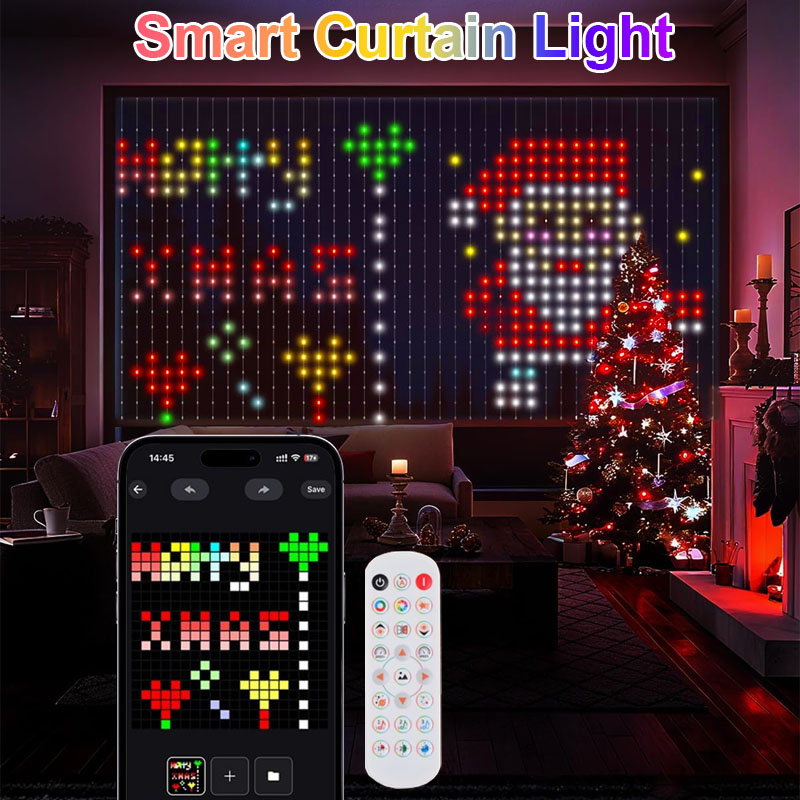 Home Decor Free App - 2025, Bluetooth, intelligente Weihnachtsbeleuchtung mit App-Steuerung,
