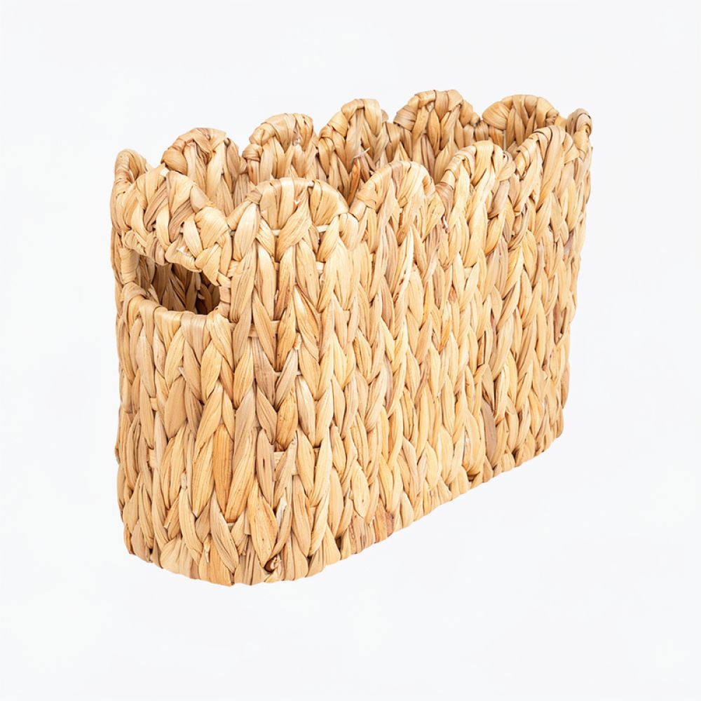 Home Decor Magazine - Korb aus Seegras in Muschelform, geflochten,