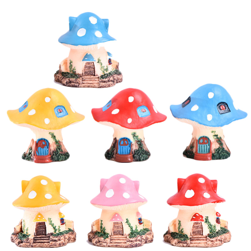 Home Decor Za - 1PC Kawaii Garten Mini Pilz Haus