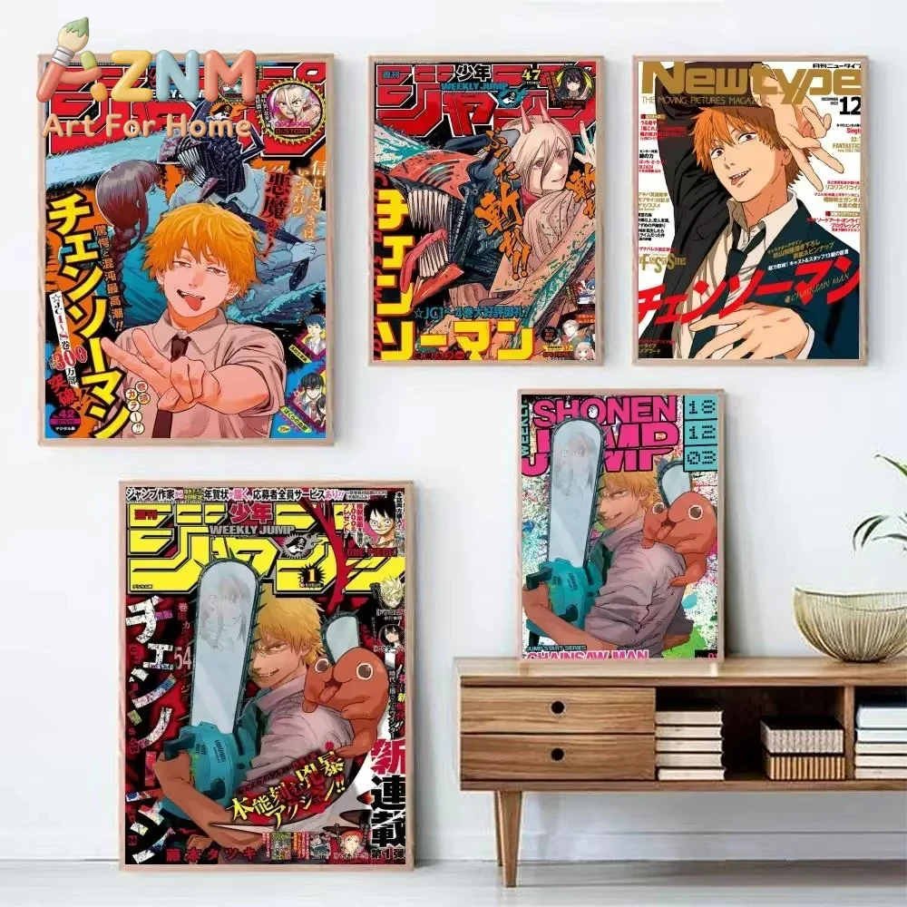 Home Decor Magazine - AZNM Chainsaw Man Anime Leinwand-Wandbild Denji