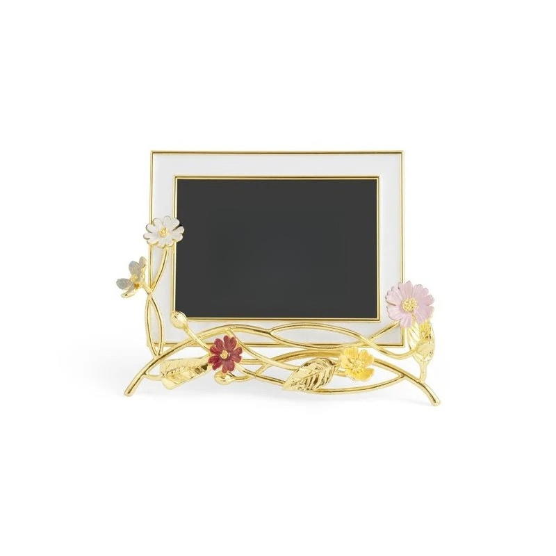 Bamboo Photo Frame - Wildblumen-Gemälde, dekorativer Fotorahmen, Heimdekoration, Geschenke