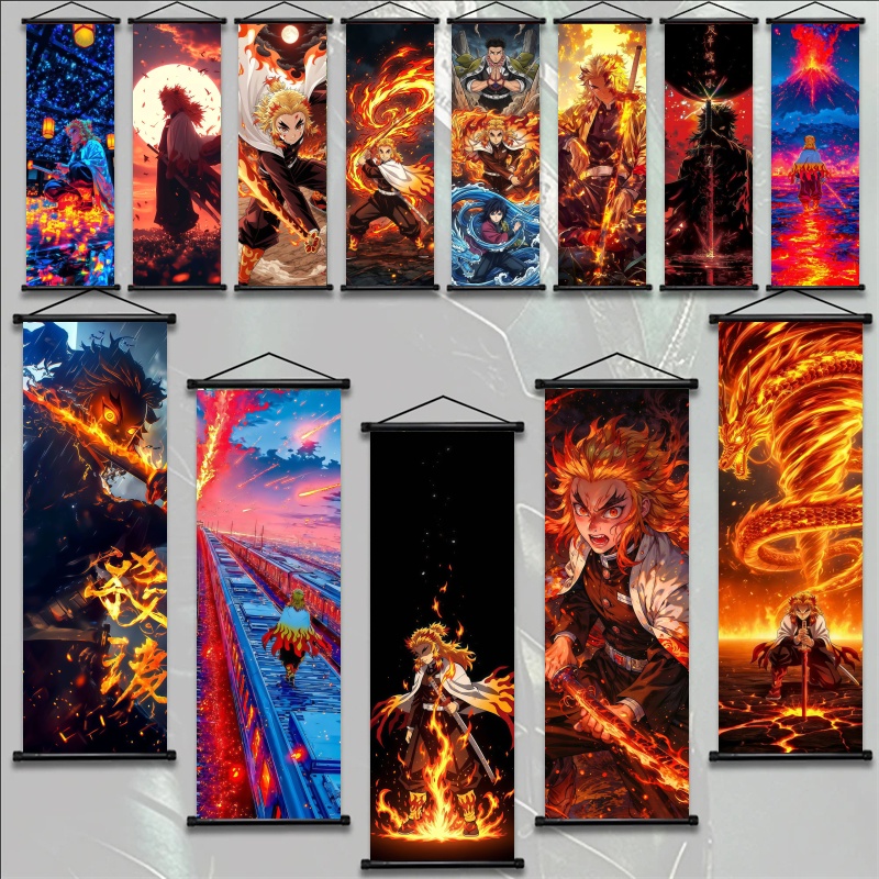 Home Decor Theme - Demon Slayer Kyojuro Rengoku HD-Druck Anime