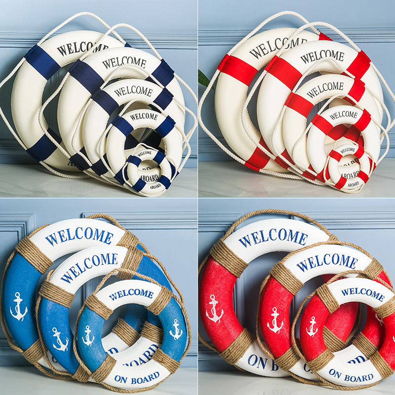 Home Decor Za - Nautische Lebensring boje willkommen an Bord