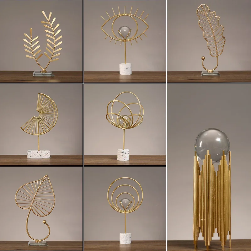 Home Decor Za - Leichter Luxus-Metallschmuck, Zuhause, Wohnzimmer, Foyer, Weinschrank,