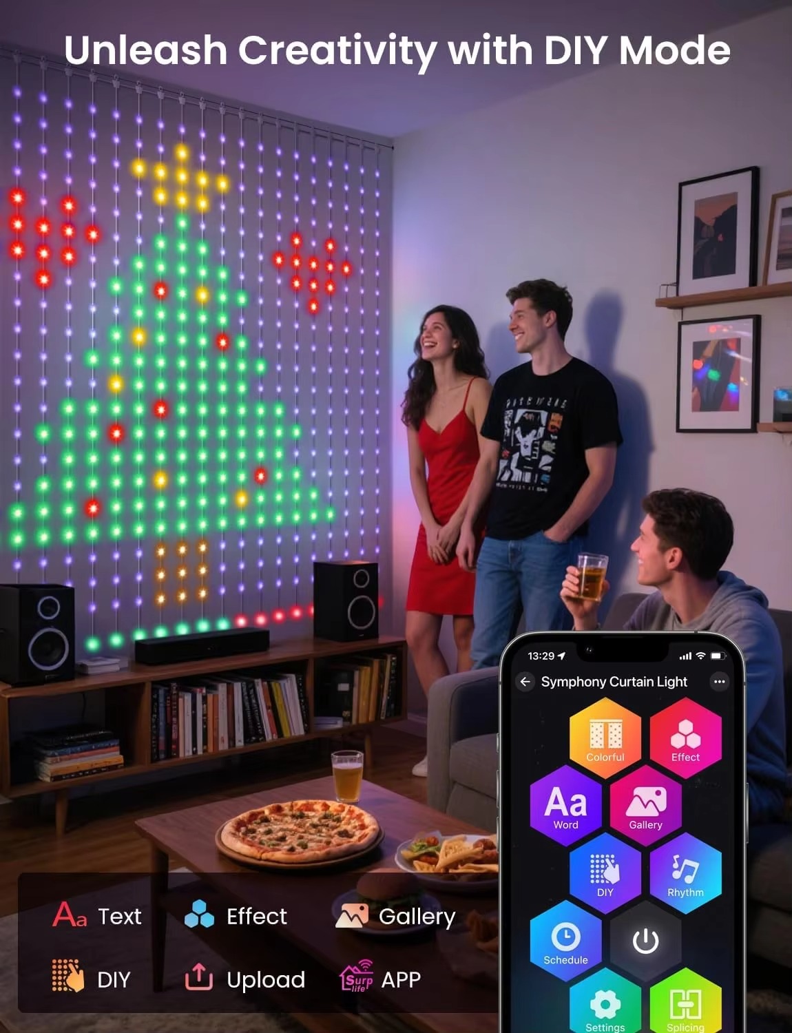 USB-Lichtvorhang 400 LED Dynam – Home Decor Free App Bewertung und Preis