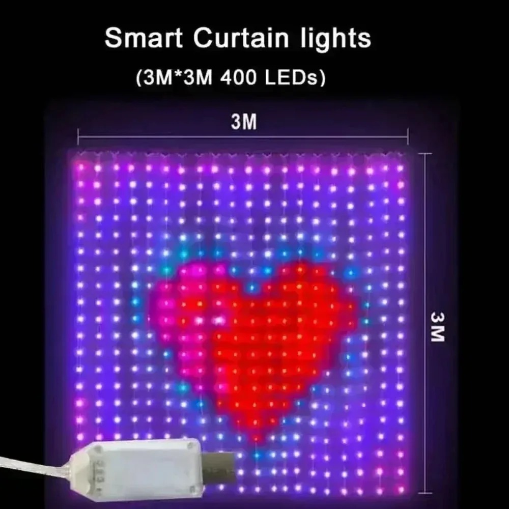 LED-Pixel-Lichtvorhang mit Blu – Home Decor Free App Bewertung und Preis