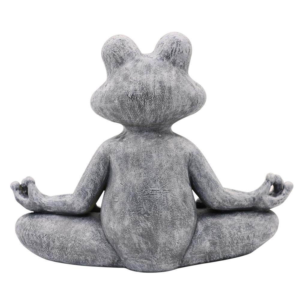 2023 Frosch Figur Harz Zen Yog – Home Decor Za Bewertung und Preis