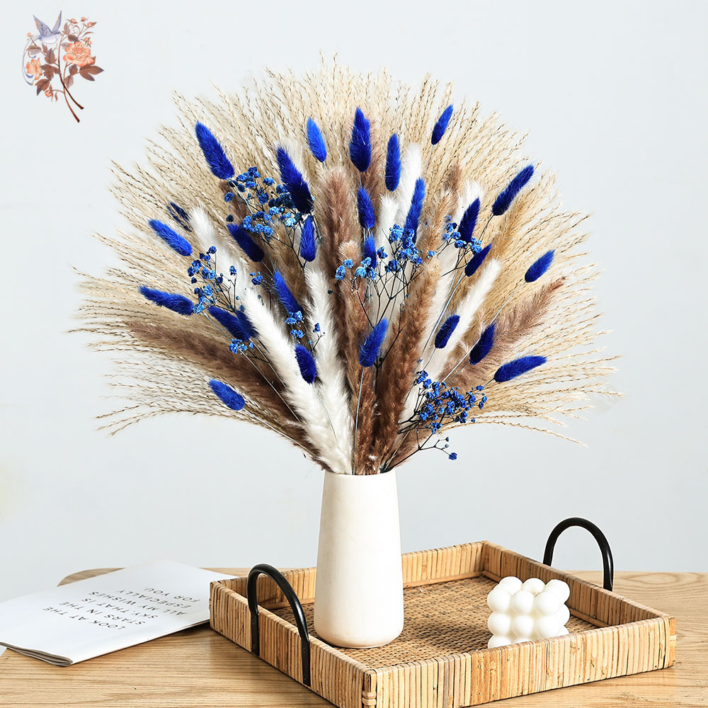 Blauer, flauschiger Kaninchens – Pampas Grass Decor Bewertung und Preis