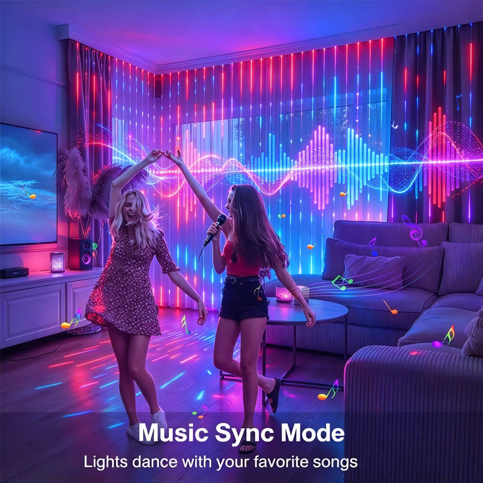 Intelligente LED-Vorhang-Licht – Home Decor Free App Bewertung und Preis
