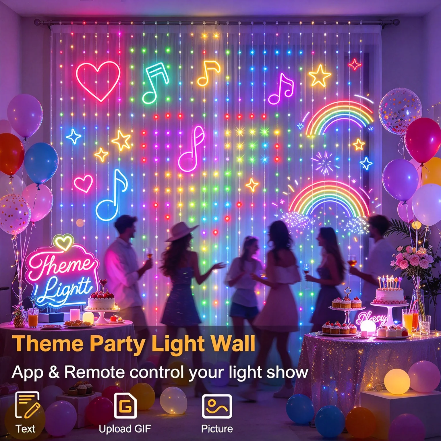 Intelligente LED-Vorhang-Licht – Home Decor Free App Bewertung und Preis