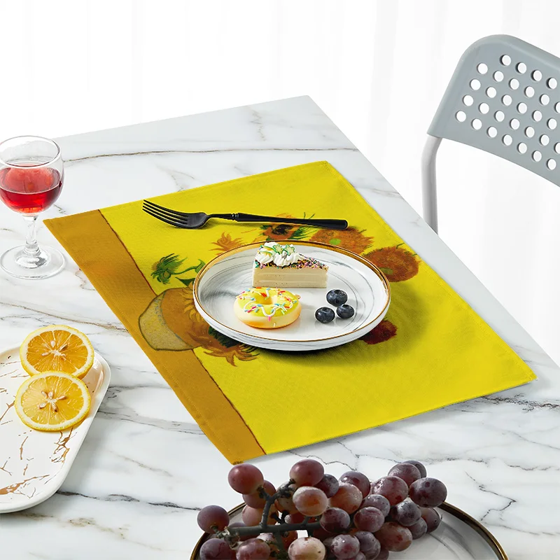 Neue Van Gogh Ölgemälde Tisch  – Linen Table Runner Bewertung und Preis