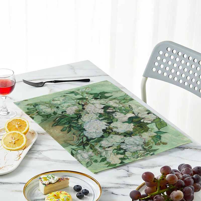 Neue Van Gogh Ölgemälde Tisch  – Linen Table Runner Bewertung und Preis