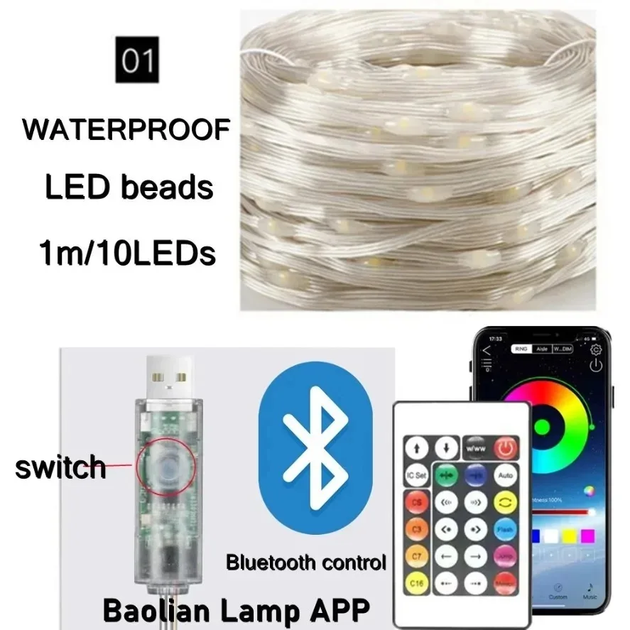 5-20m WS2812B RGB LED-Lichterk – Home Decor Free App Bewertung und Preis