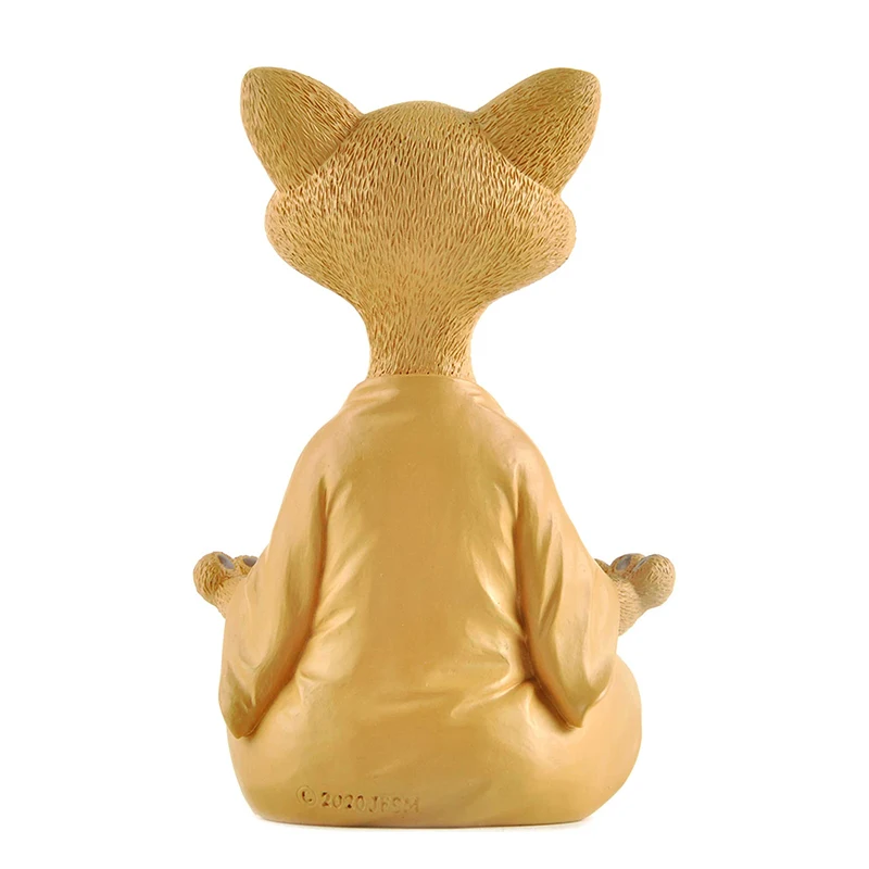 Meditation Katze Skulptur Gart – Home Decor Za Bewertung und Preis