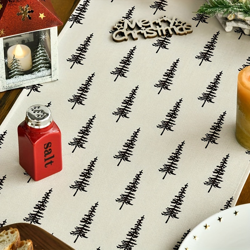 Einfacher Weihnachtsbaum-Tisch – Linen Table Runner Bewertung und Preis