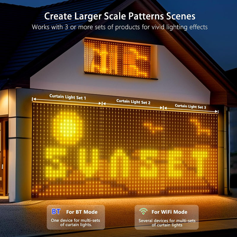 1/2PCS 400LEDs Smart Vorhang L – Home Decor Free App Bewertung und Preis