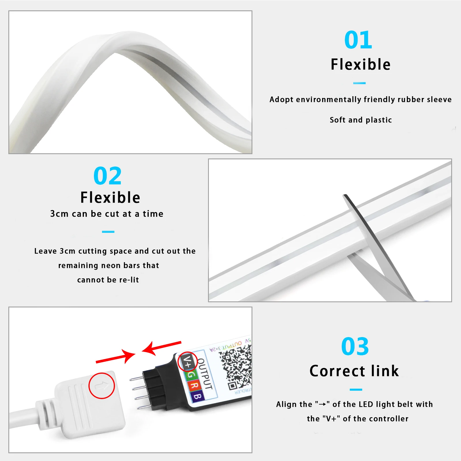 5V USB RGB Neon LED Streifen L – Home Decor Free App Bewertung und Preis