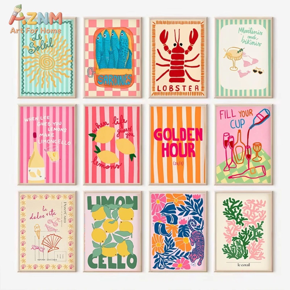 AZNM Bunte Sommer-Zitronen-Hum – Home Decor Y2K Bewertung und Preis