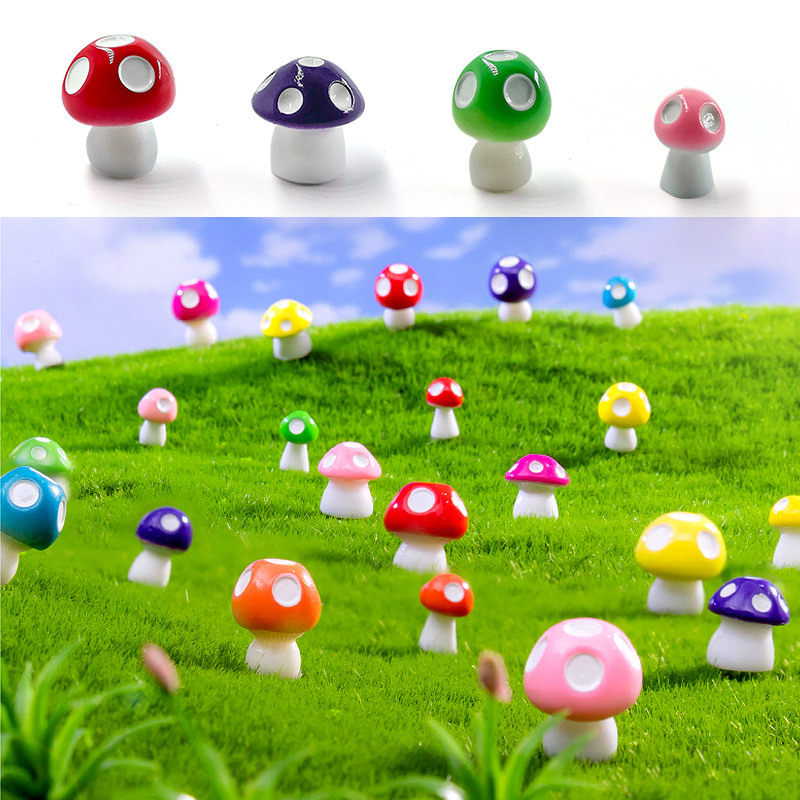 20 stücke Mini Pilz Harz Figur – Home Decor Za Bewertung und Preis