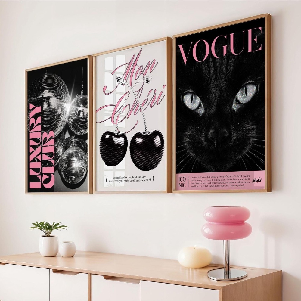 3-teiliges rahmenloses Leopard – Home Decor Y2K Bewertung und Preis