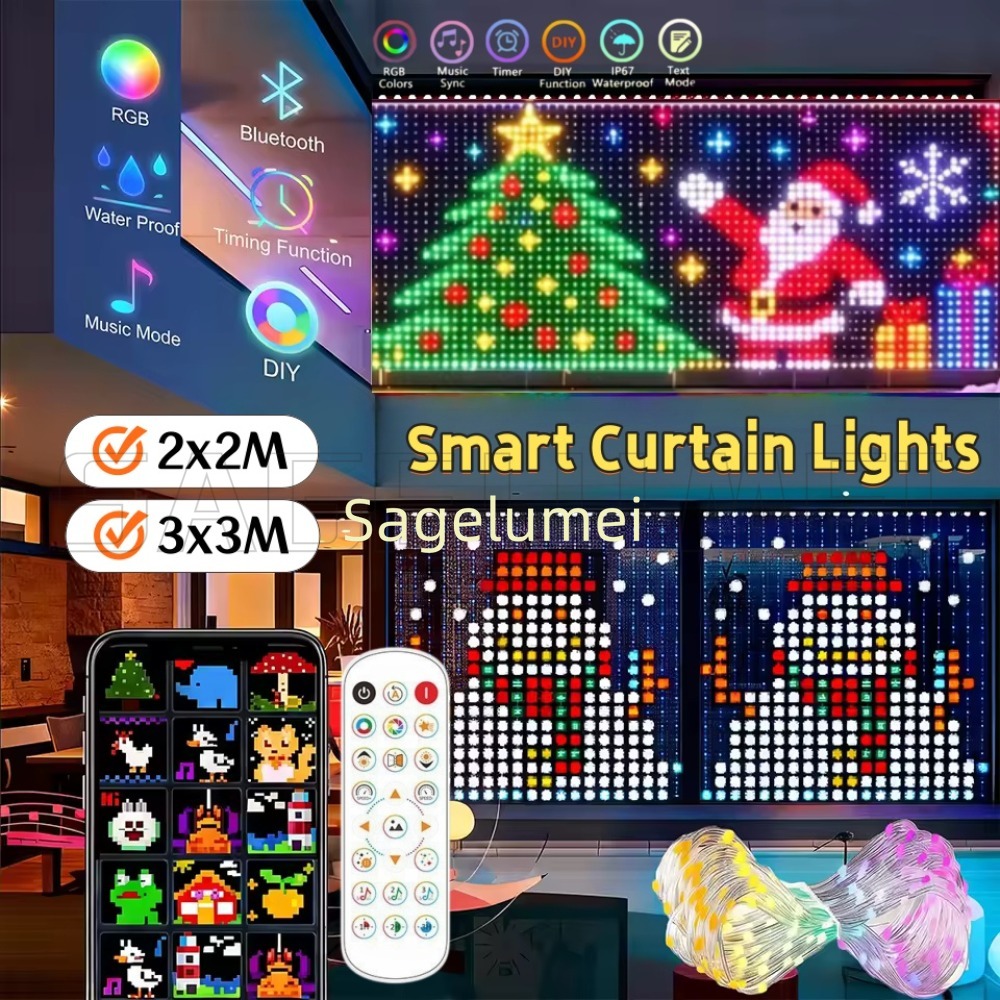 1,6M-3M Smart LED Vorhanglicht – Home Decor Free App Bewertung und Preis