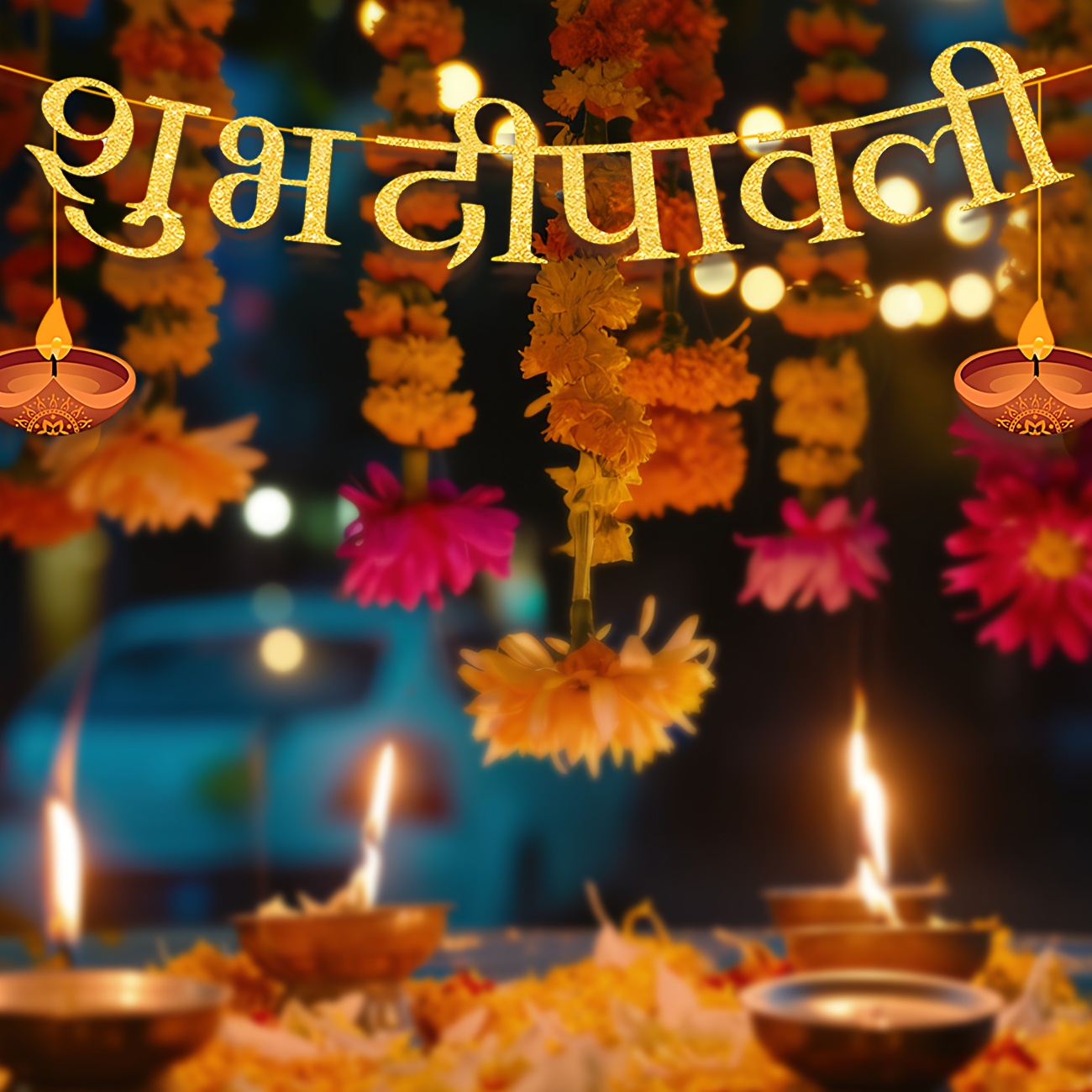 Diwali-Partydekorationen, fröh – Home Decor Indonesia Bewertung und Preis
