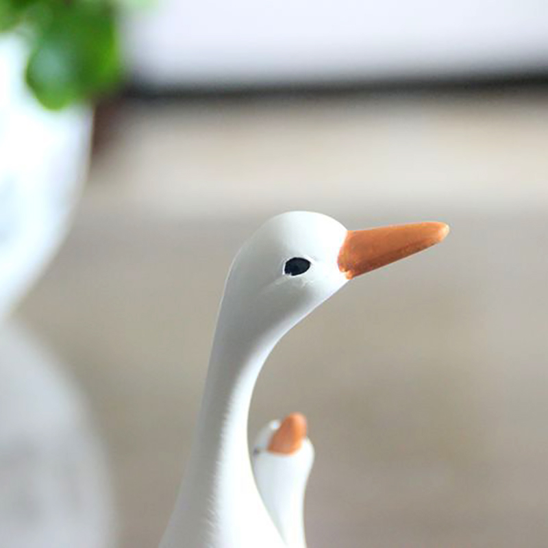 Spaß Nette Ente Harz Statue Mu – Home Decor Za Bewertung und Preis