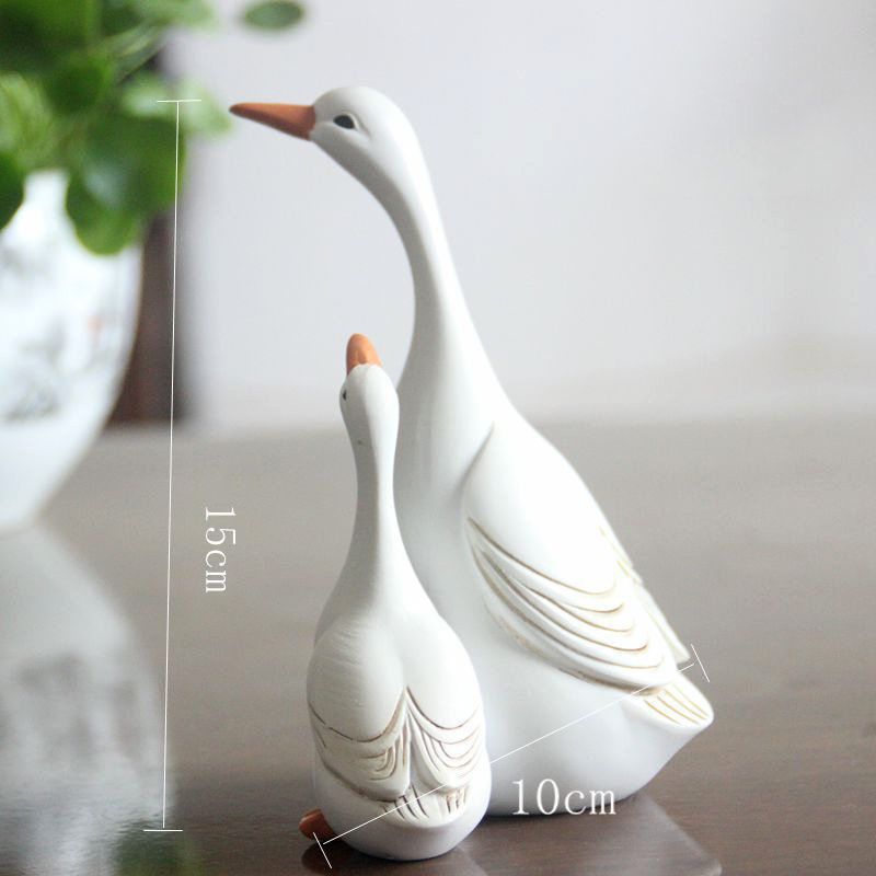 Spaß Nette Ente Harz Statue Mu – Home Decor Za Bewertung und Preis