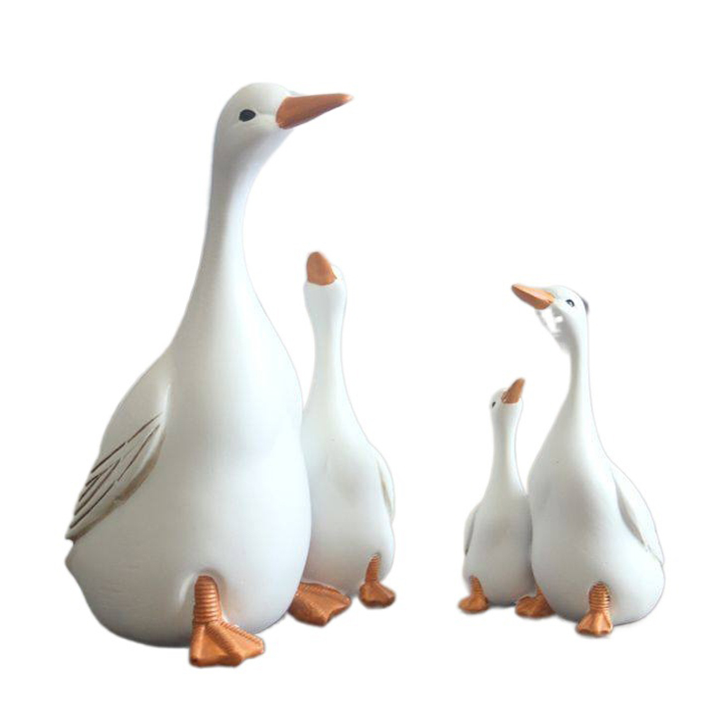 Spaß Nette Ente Harz Statue Mu – Home Decor Za Bewertung und Preis